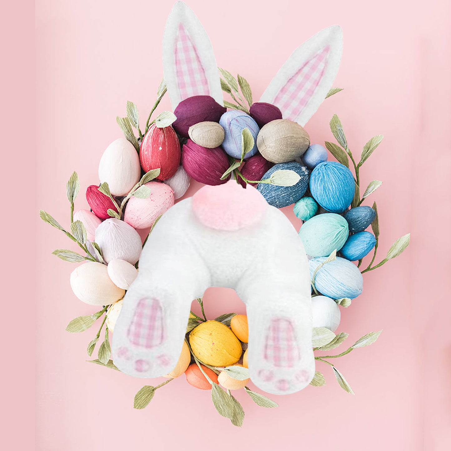 Handmade Bunny Wreath