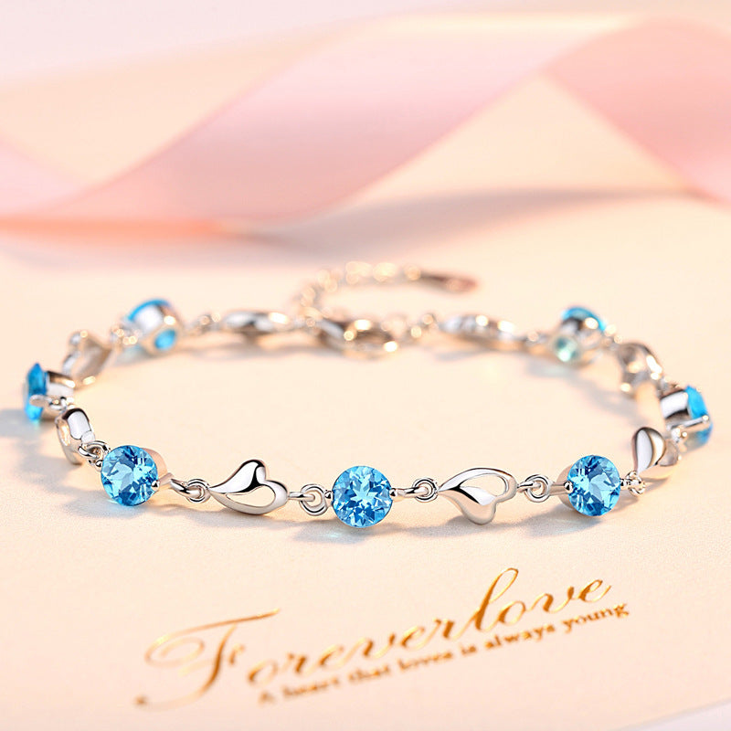 "Lovers' Heart" - Diamond Bracelet