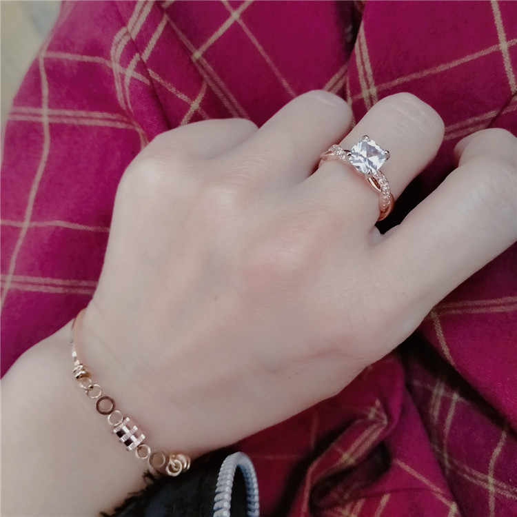 "The Elegant Life" -  Sterling Silver Diamond Ring