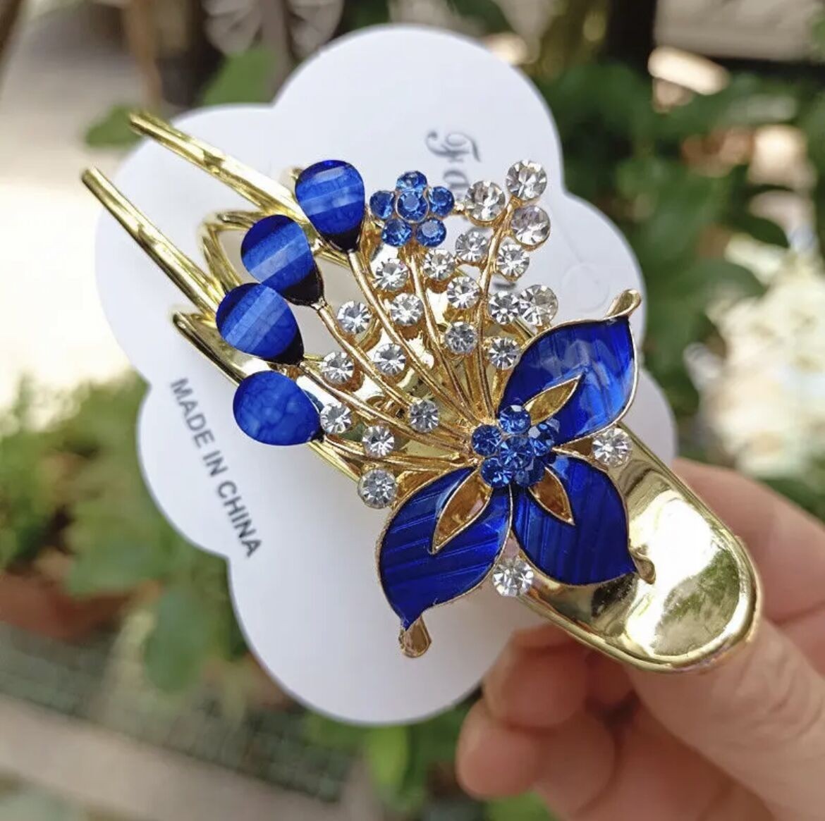 "Gorgeous Darling" - Bedazzled Hairpins