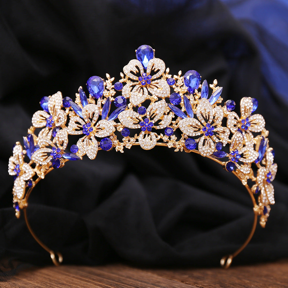 Elegant Floral Bridal Crown