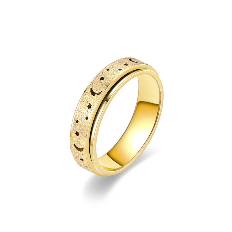 Decompression Anti-anxiety Titanium Steel Ring