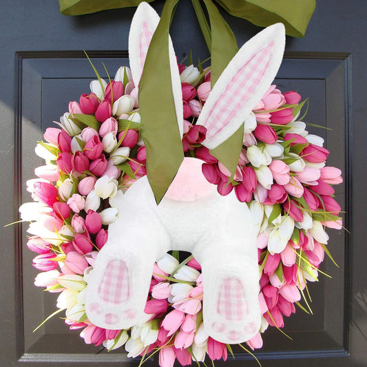 Handmade Bunny Wreath
