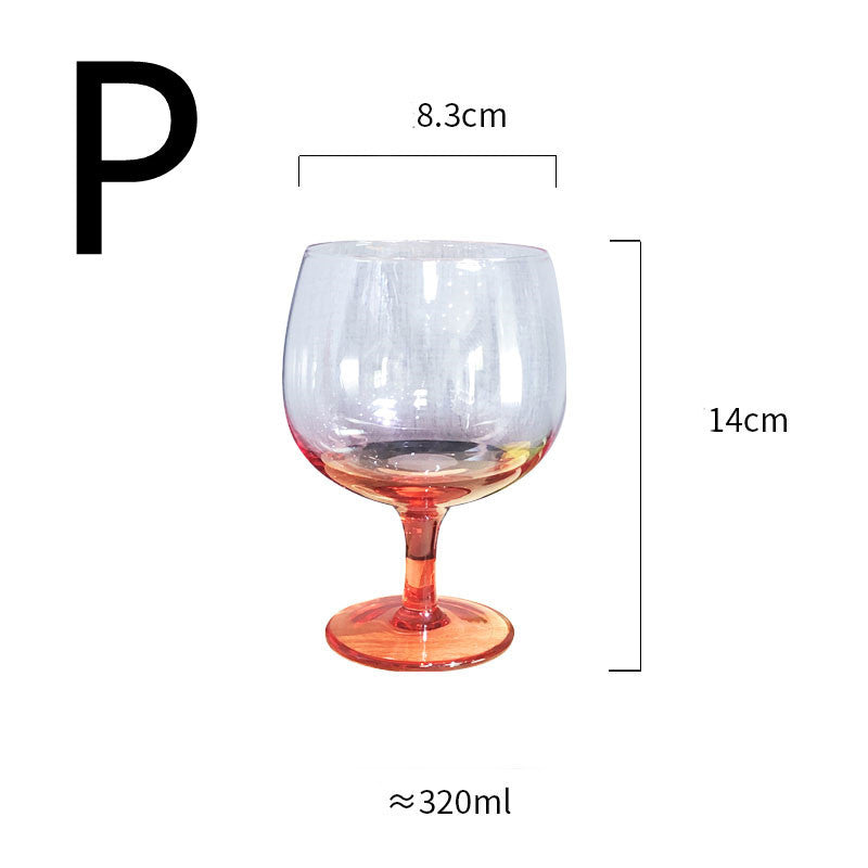 "Vibrant Buzz" - Hand-painted Wine Glass