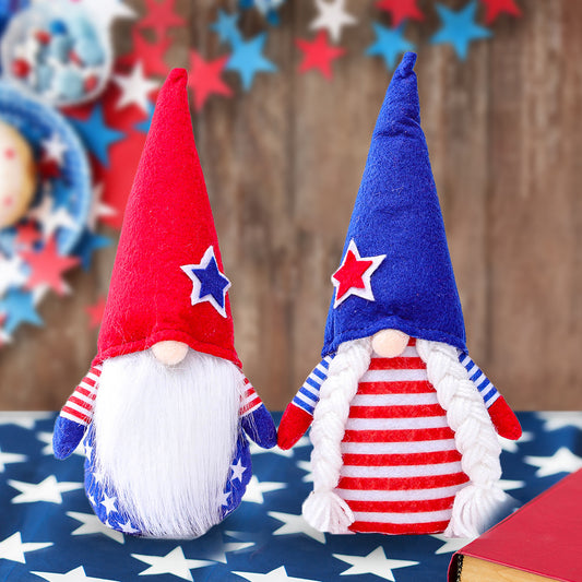 Striped Dwarf Doll Ornaments