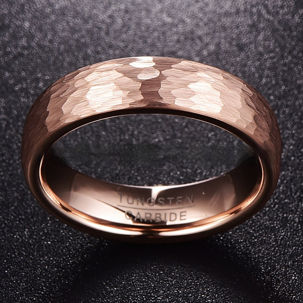 Carved Tungsten Steel Ring