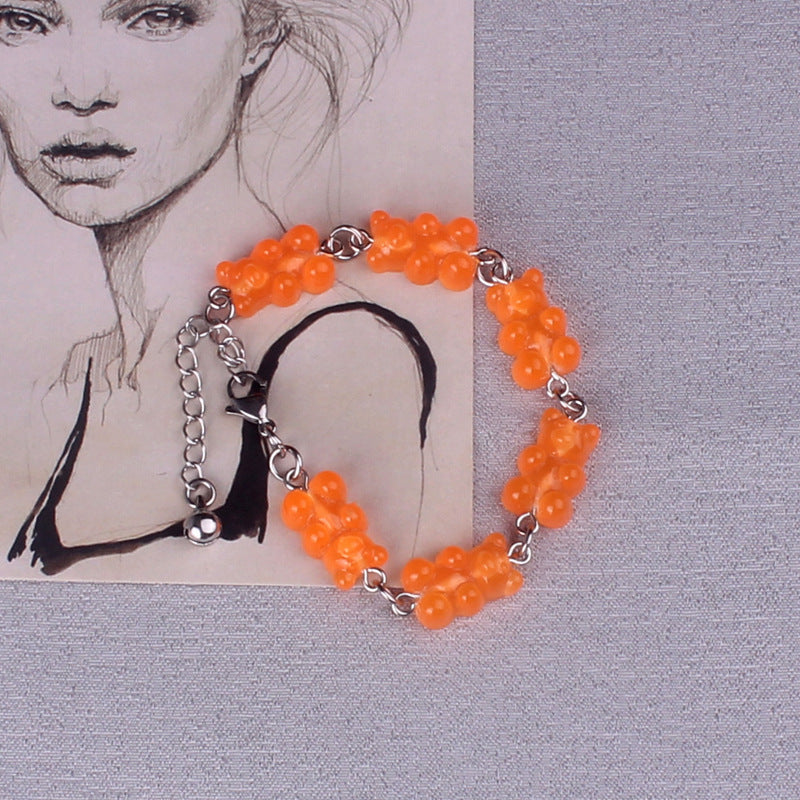 Stainless Steel Gummy Bears Bracelets