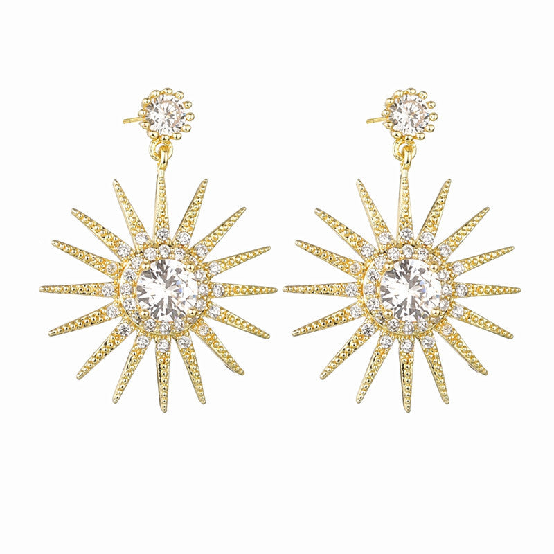 "Dazzling Star" - Dangle Earrings