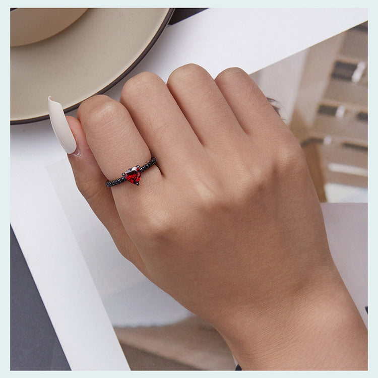 "Dark Night" -  Sterling Silver Ring