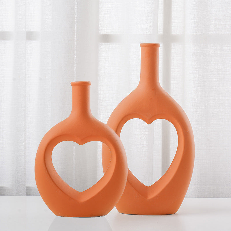 "My Heart Lives" - Ceramic Vase