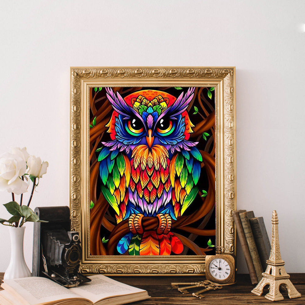 DIY 5D Owl Diamond Painting