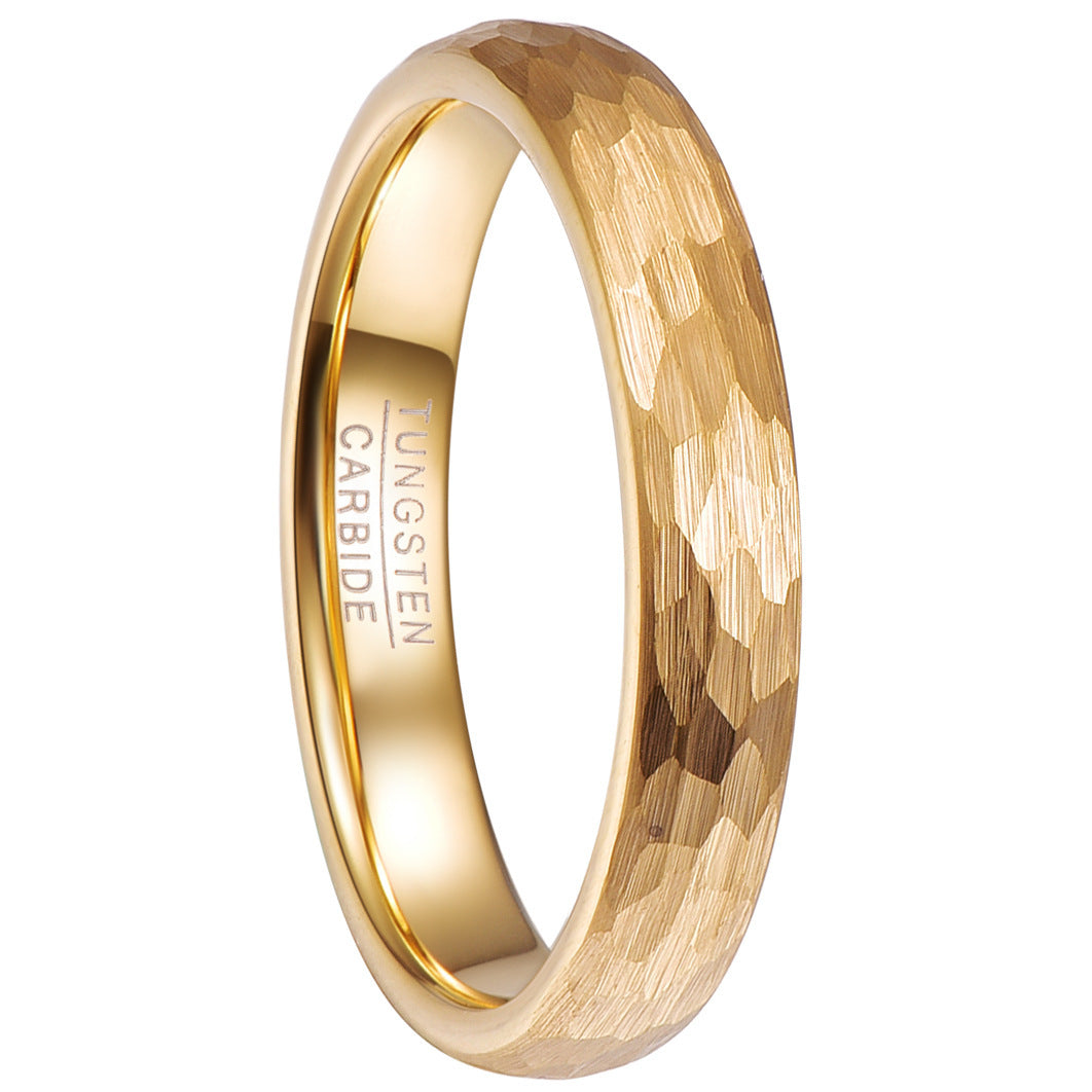Carved Tungsten Steel Ring