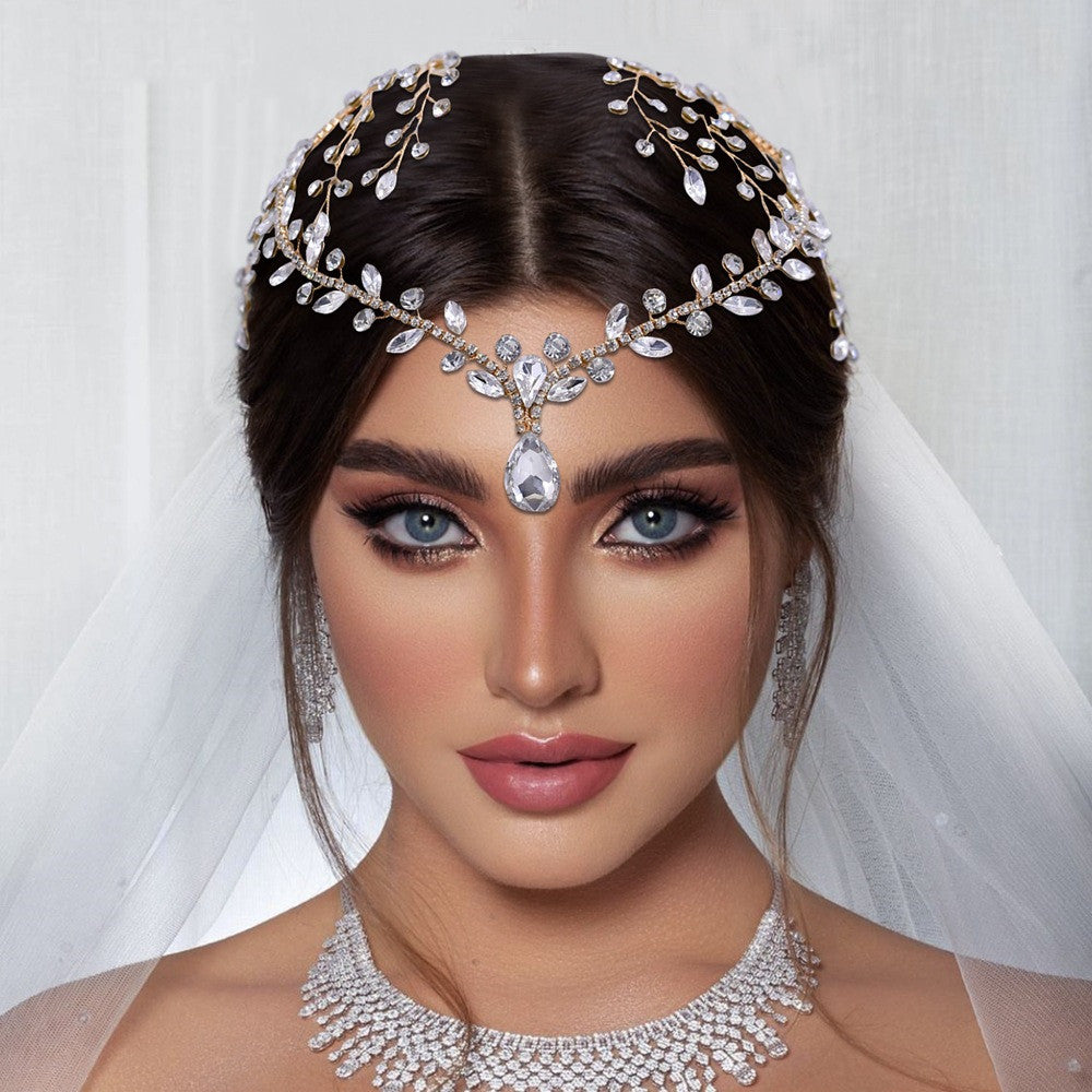 Bridal Rhinestone Tiara Headdress