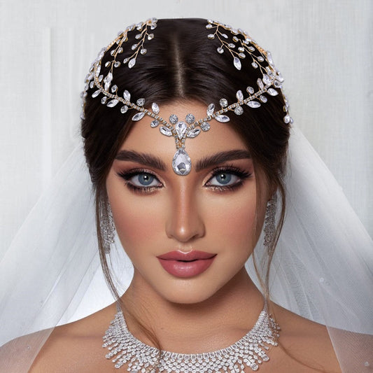 Bridal Rhinestone Tiara Headdress