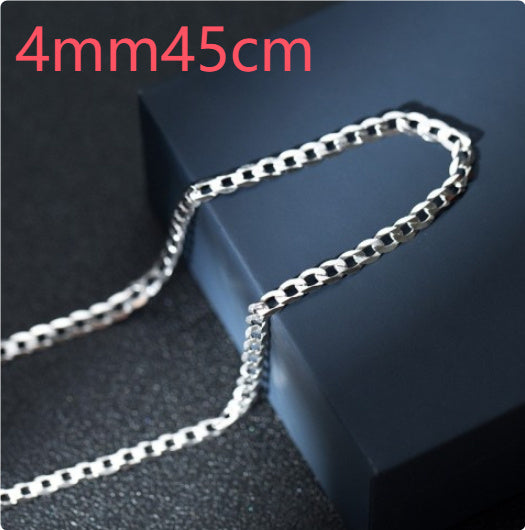 Sterling Silver Curb Collar Chain