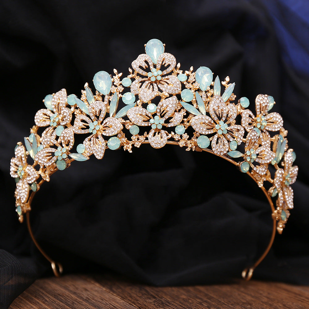 Elegant Floral Bridal Crown