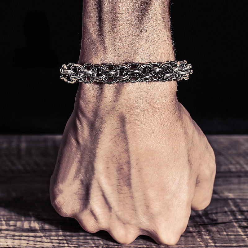 Copper Cross Chain Bracelet