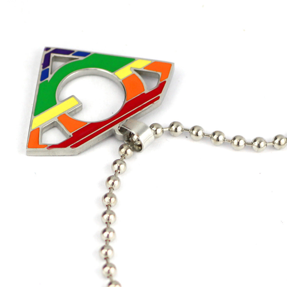 "Super Rainbow" - Geometric Unisex Pendant Necklace