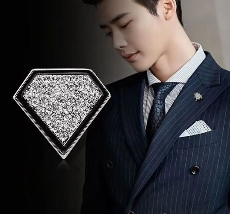 "Diamonds are Forever" - Rhinestone Brooch