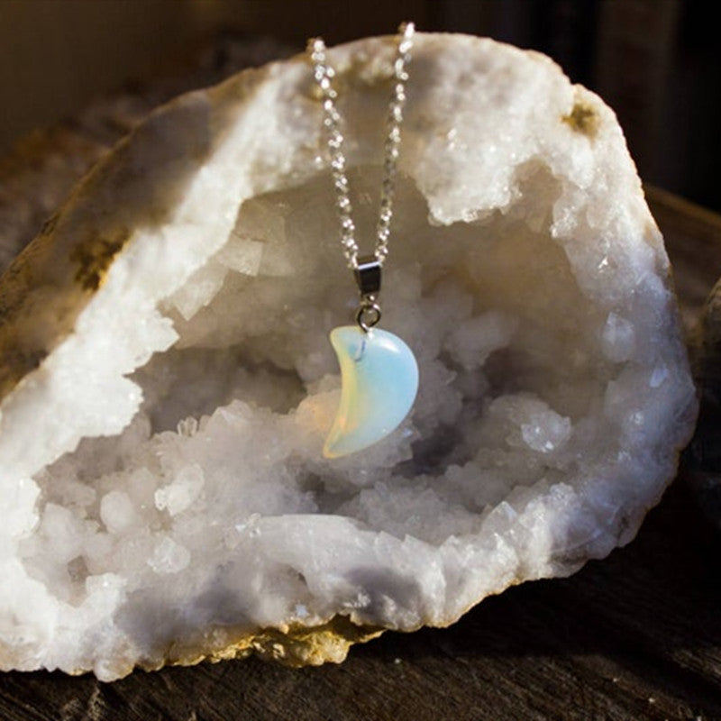 Natural Moonstone Pendant Necklace