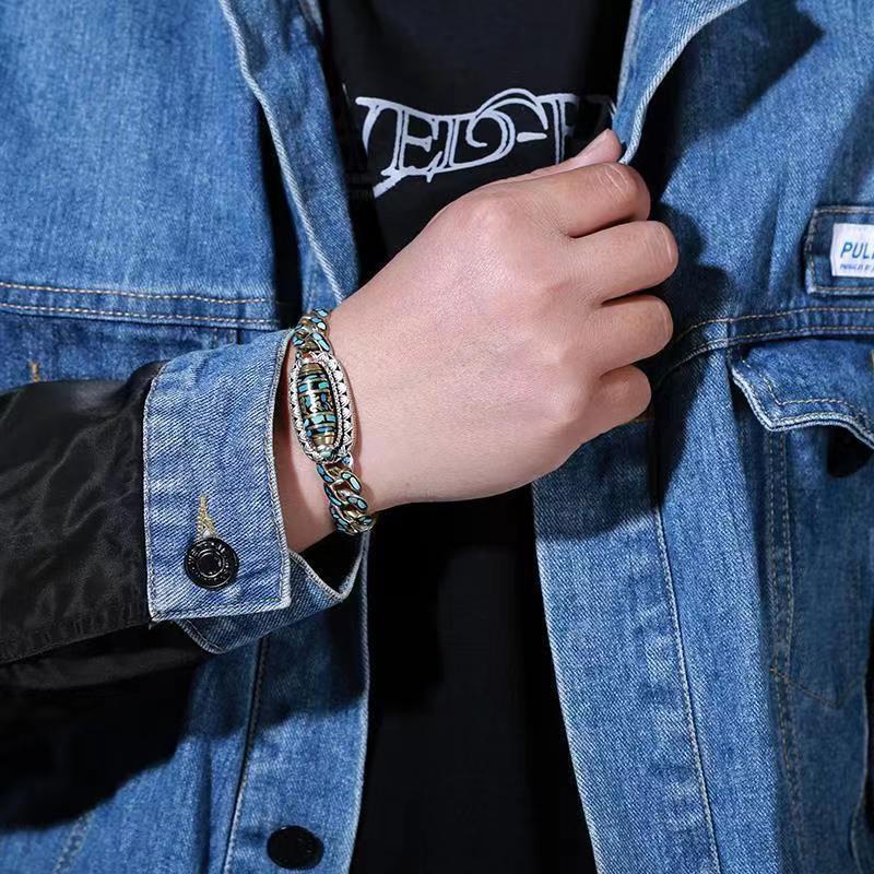 Retro Transfer Rotating Multicolored Bracelets