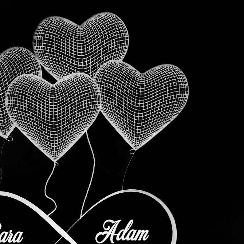 Personalized  LED Heart Figurine