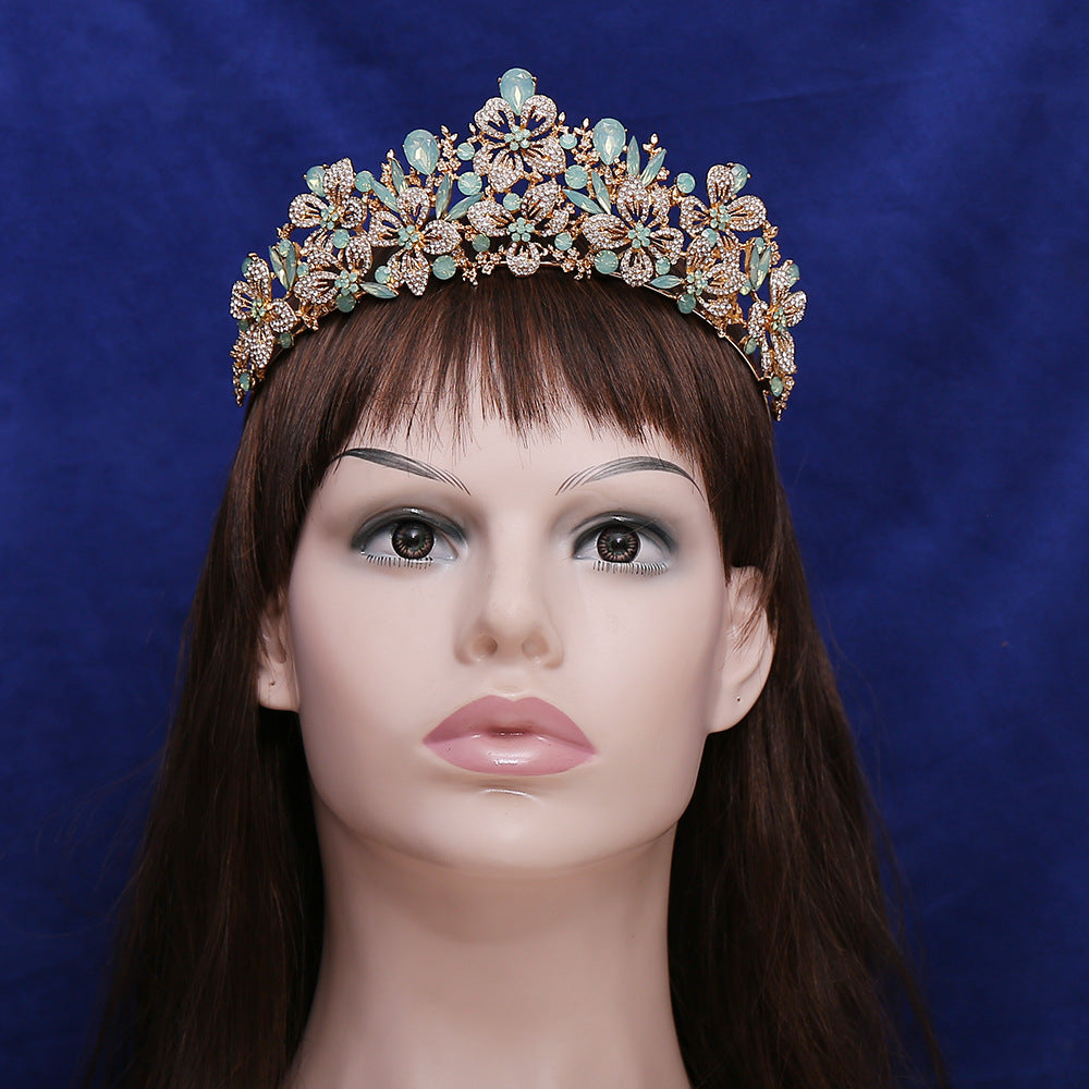 Elegant Floral Bridal Crown