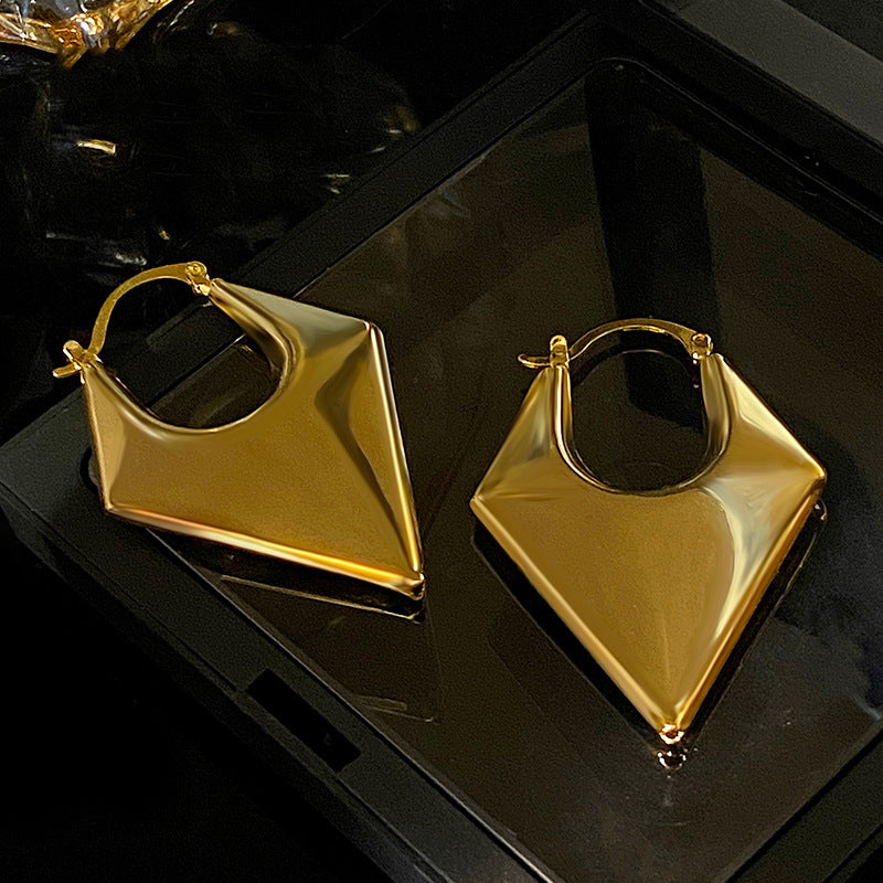 "Majestic & Golden" - Gold Metallic Earrings