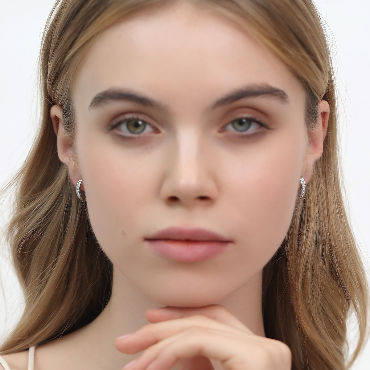 "Sophisticated, I am" - Small Diamond Hoop Earrings