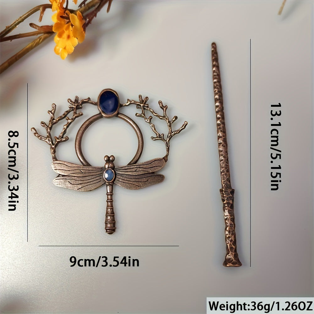 Dragonfly Branch Hairpin
