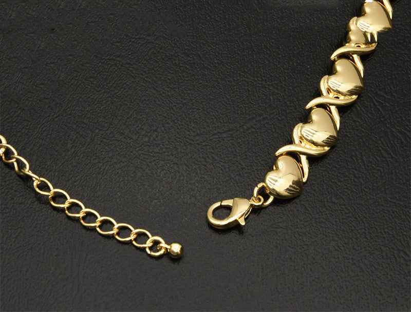 "Golden Hearted" -  18K Gold Heart-shaped Jewelry Set