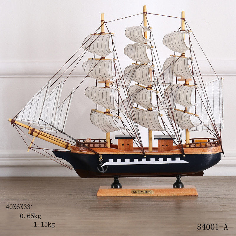 Crafted Ship Figurines for Home Decor