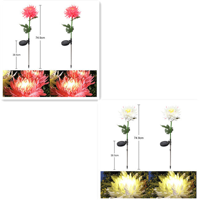 Solar LED Artificial Flower for Landscaping