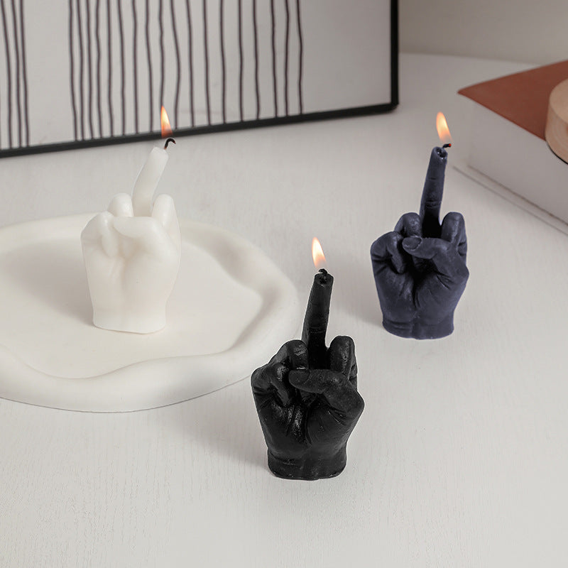 Middle Finger Shaped Fragrant Candles