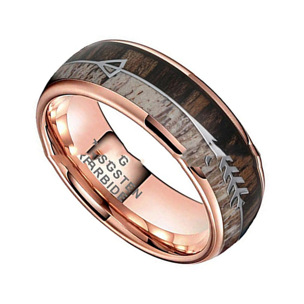 Tungsten Rose Gold Ring