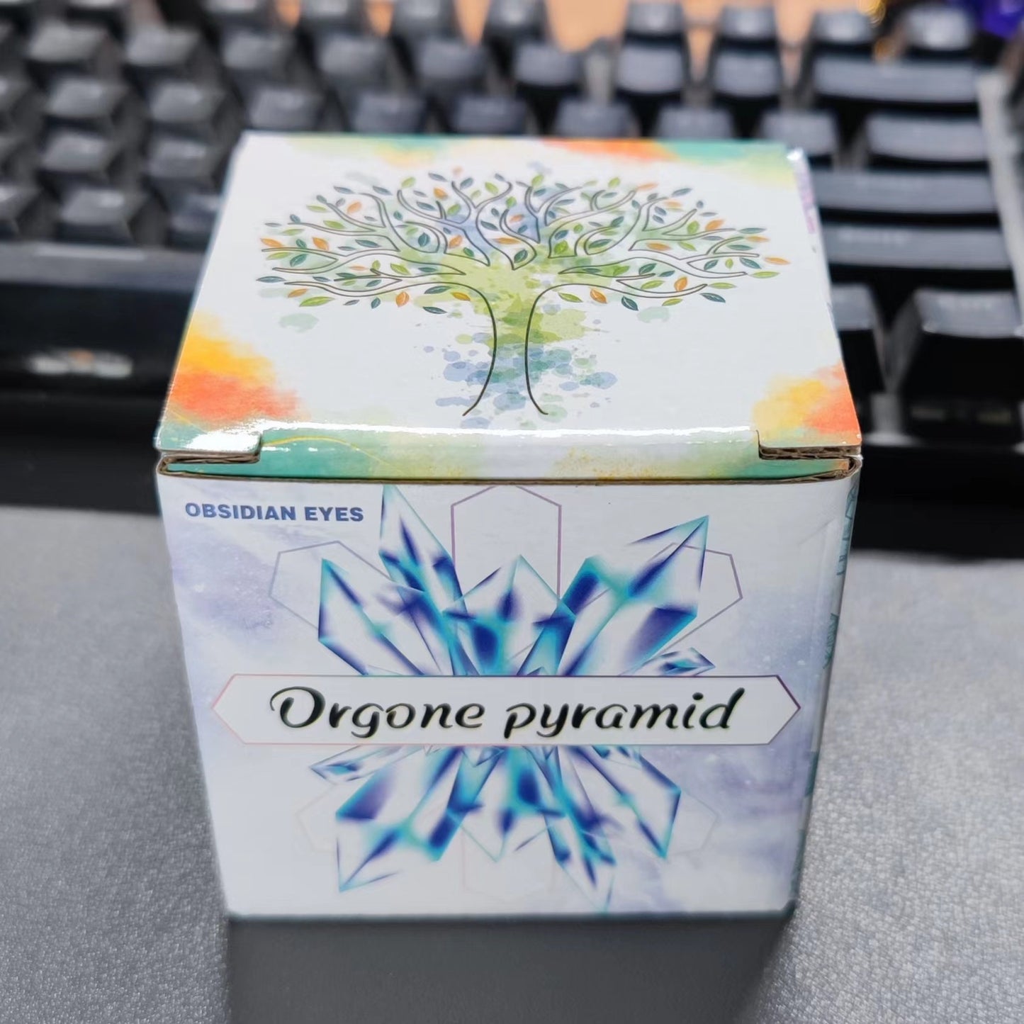 Crushed Stone Pyramid Figurine