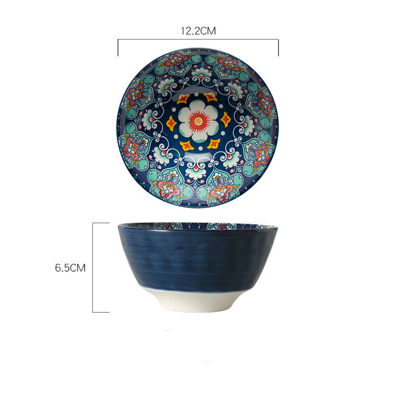 Bohemian Ceramic Rice Bowl