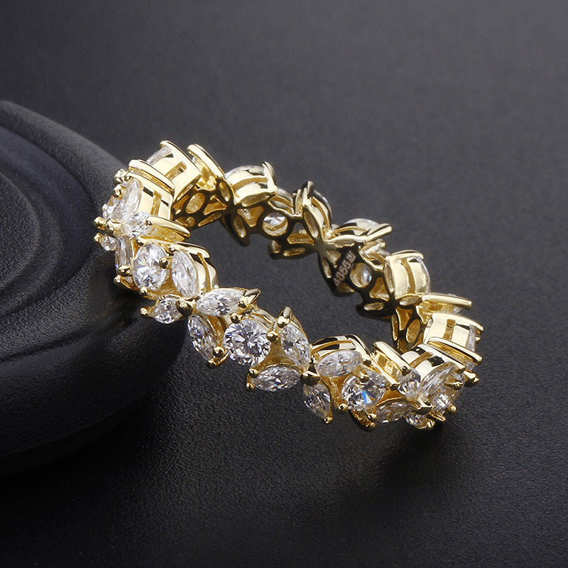 "Starry Gaze" - Zircon Diamond Ring