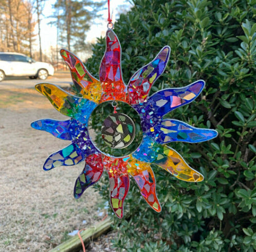 "Rainbow in the Sun" - Handmade Suncatcher