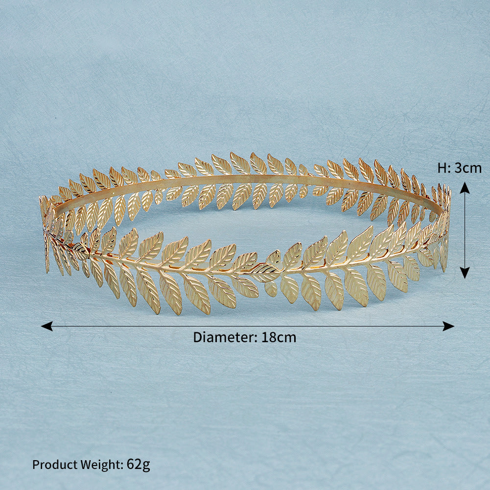 Vintage Golden Olive Branch Crown