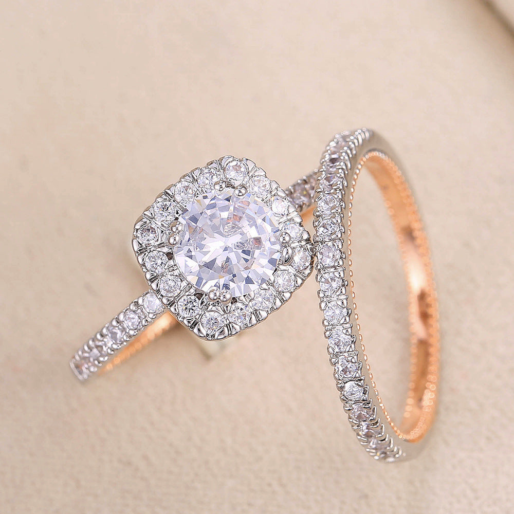 "Glamorous Love" -  Zircon Simulated Diamond Ring