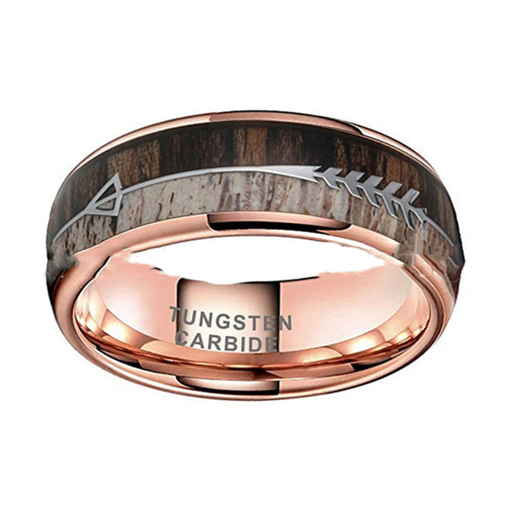 Tungsten Rose Gold Ring