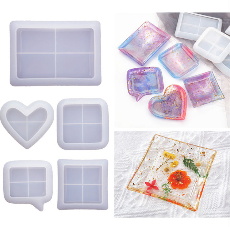 DIY Drop Crystal Resin Silicone Mold Dishes