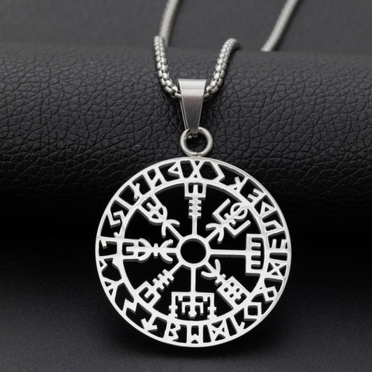 Viking Rune Titanium Steel Necklace
