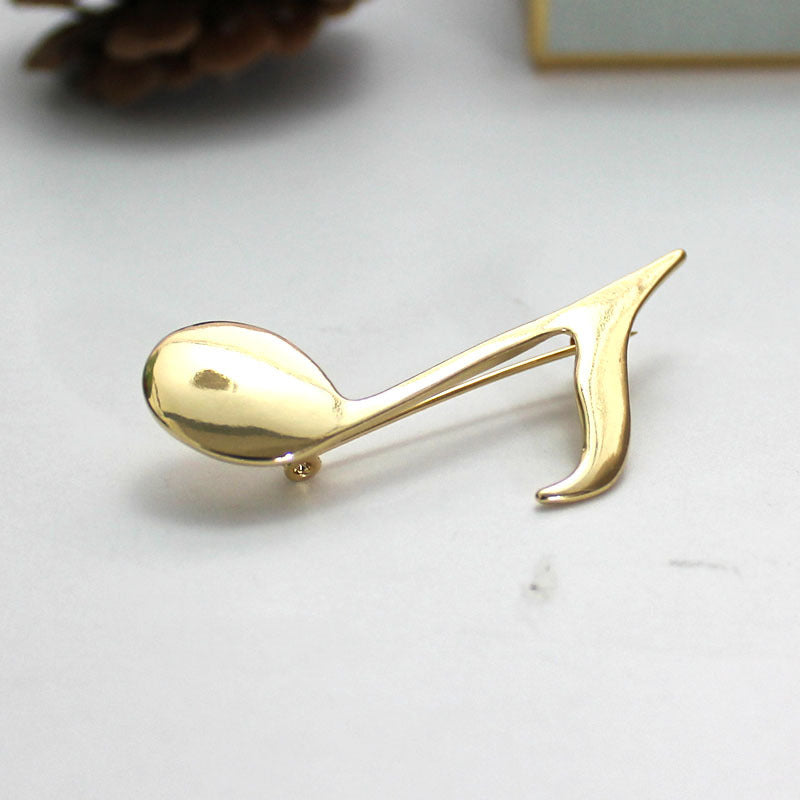 "Golden Sound" - Metal Brooch