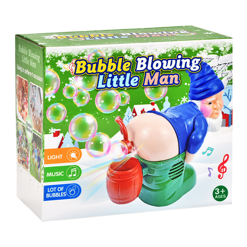 Electric Musical Santa Claus Blowing Bubbles Machine
