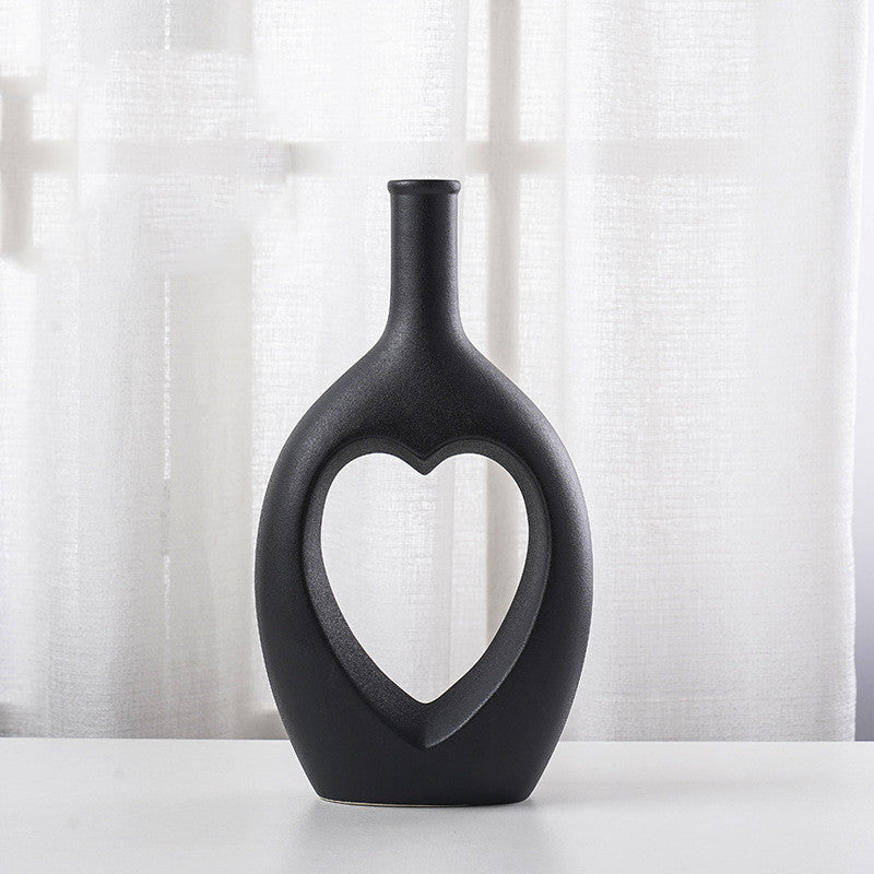 "My Heart Lives" - Ceramic Vase