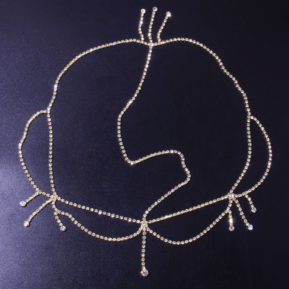 Rhinestone Tassel Headdress Jewelry