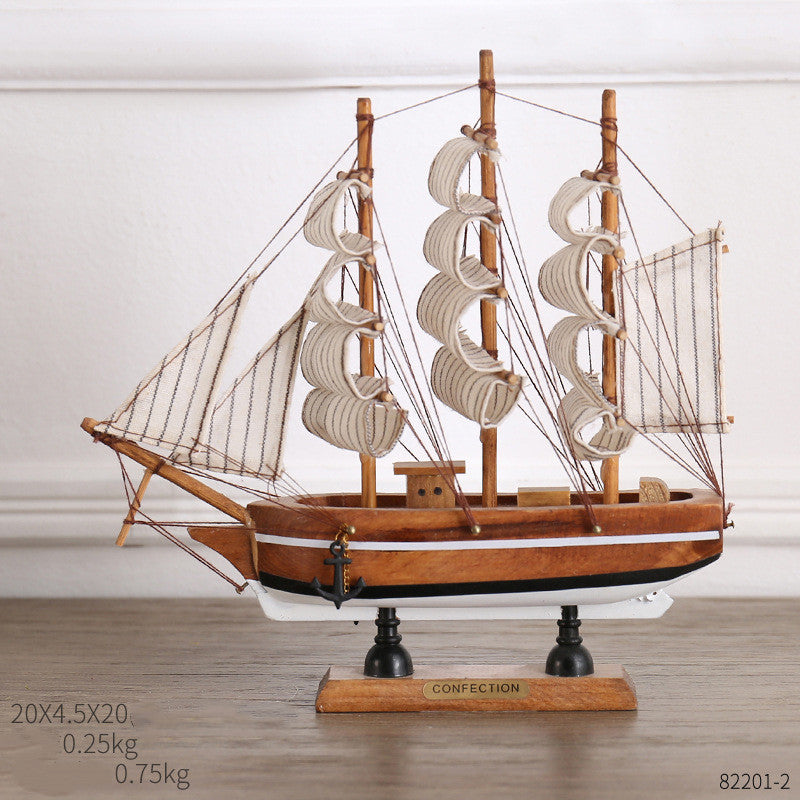 Crafted Ship Figurines for Home Decor