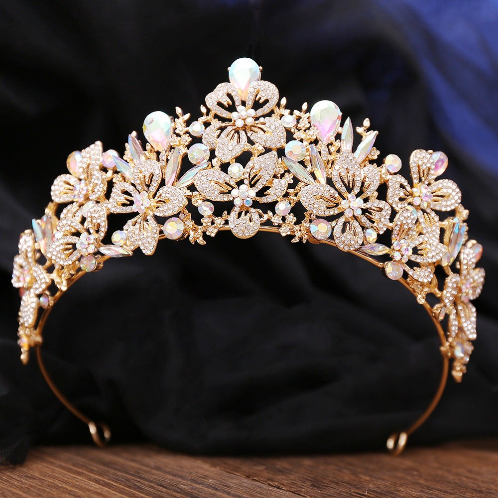 Elegant Floral Bridal Crown